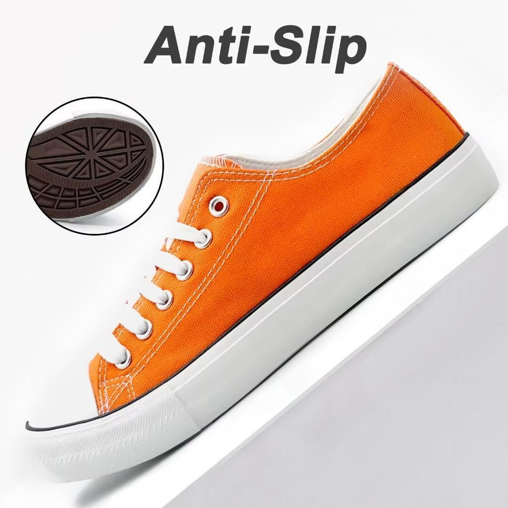 Unisex low-top lace-up casual canvas sneakers—lightweight, classic, and stylish.