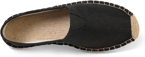 Closed Toe Canvas Slip on Flat Espadrilles  for Men and Women